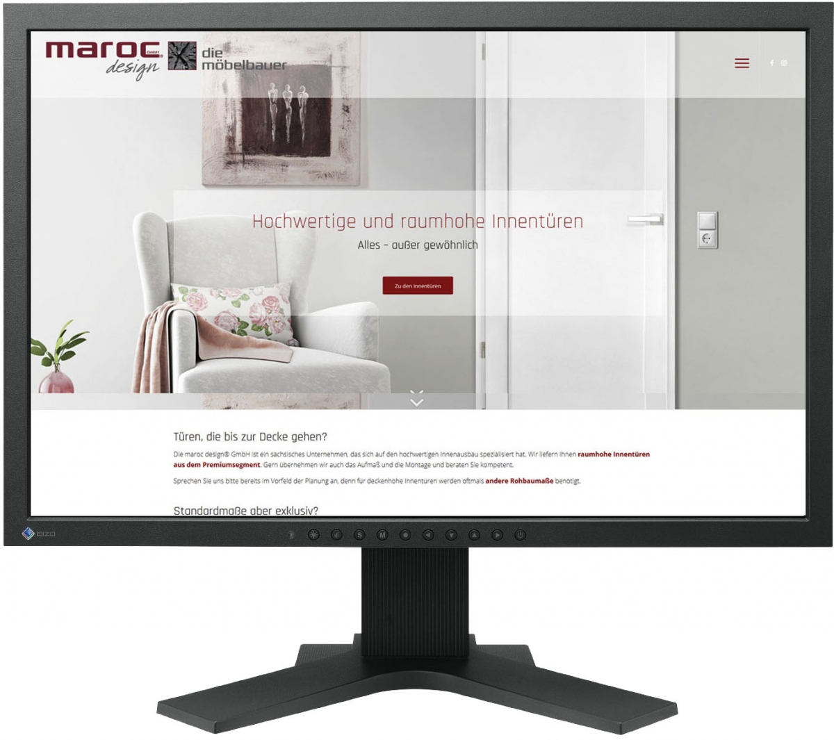 Website für marocdesign GmbH Innentüren